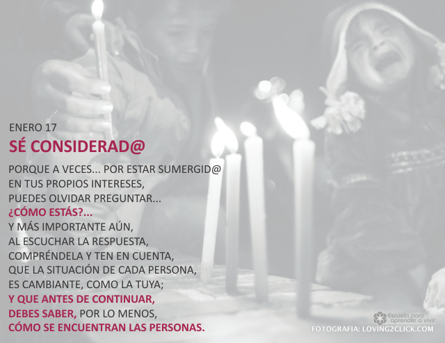 Sé considerad@